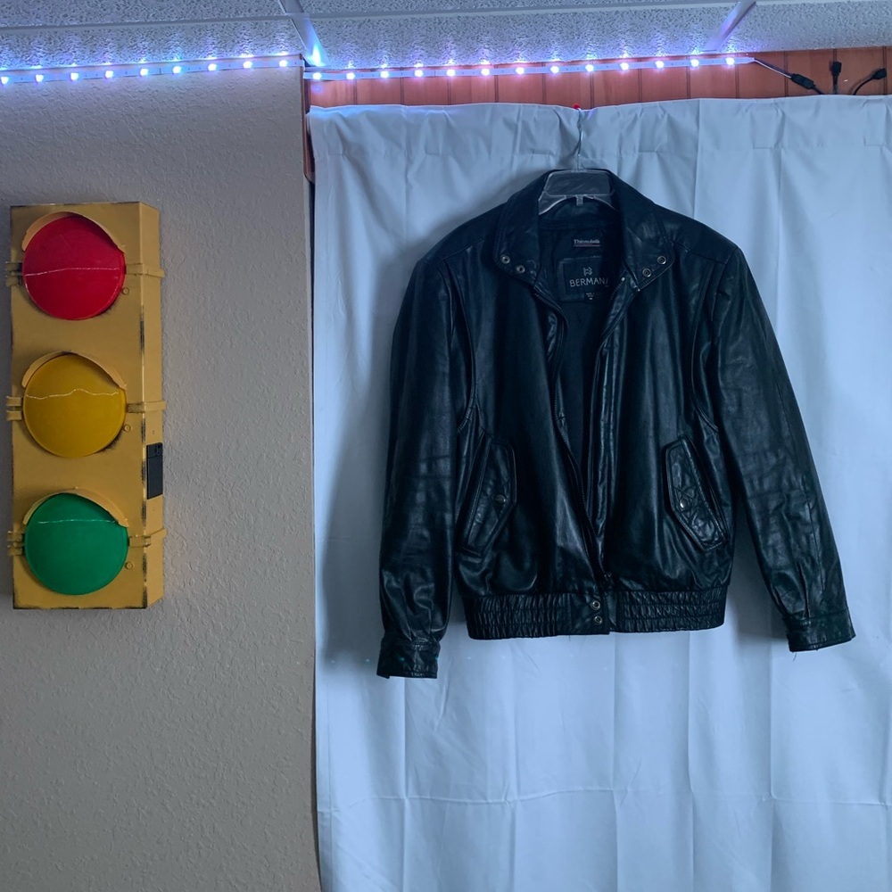 Bermans Thinsulate Biker jacket 100% Leather